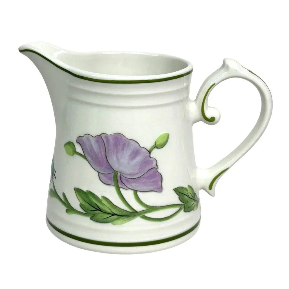 Villeroy & Boch‎ Amapola Vitro-Porzellan Creamer Pitcher Floral Design 3.5